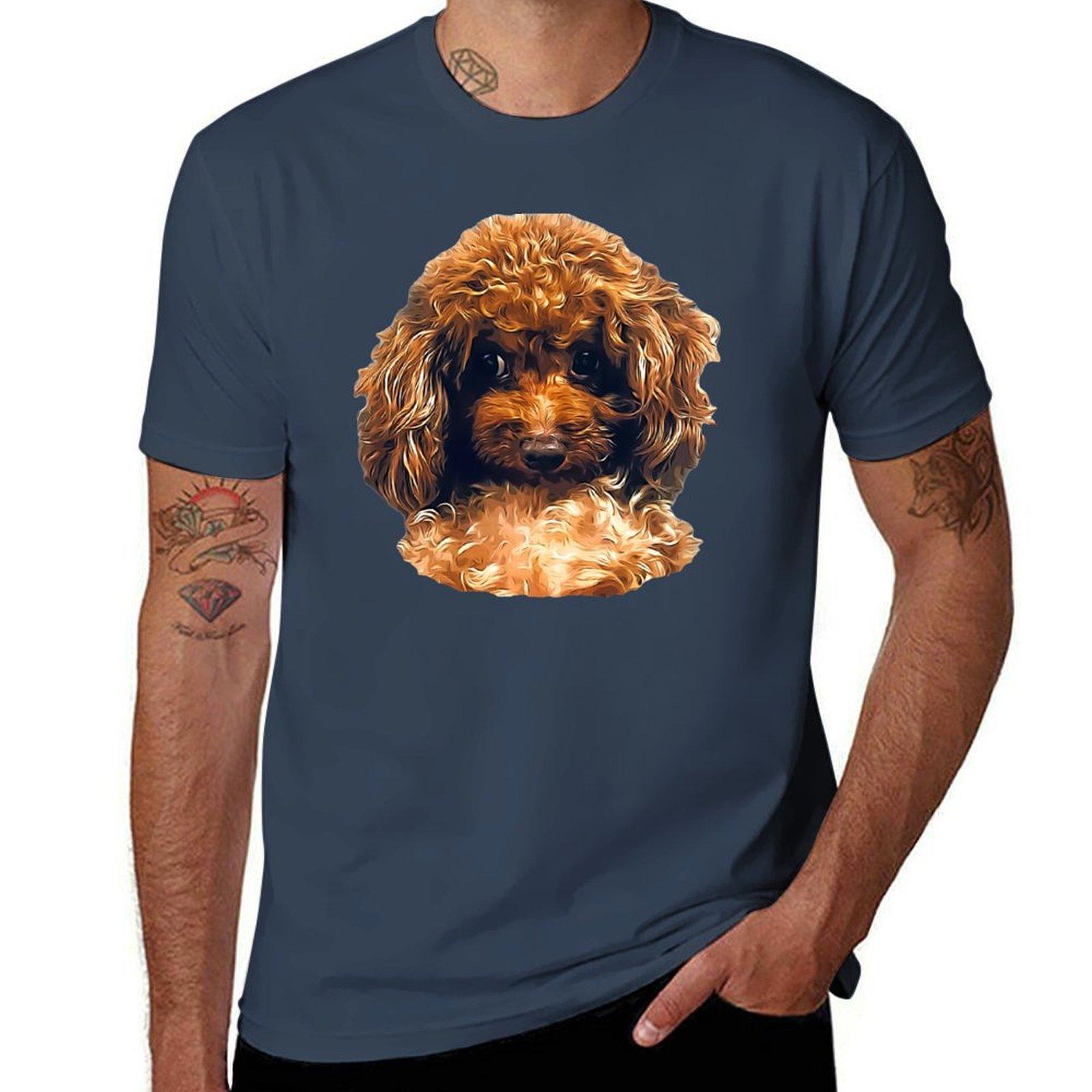 Poodle Toy Mini With The Look Tshirt Simple Casual Short Sleeve Tee S