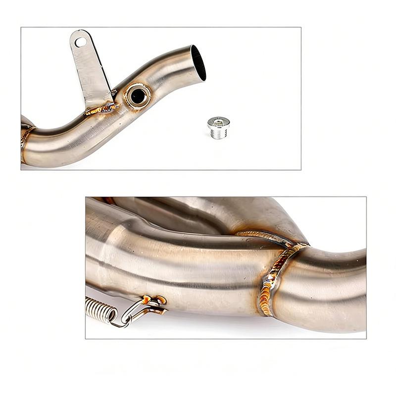 2006-2016 Yamaha YZF-R6 Modified Front Exhaust, Connects to Original Rear