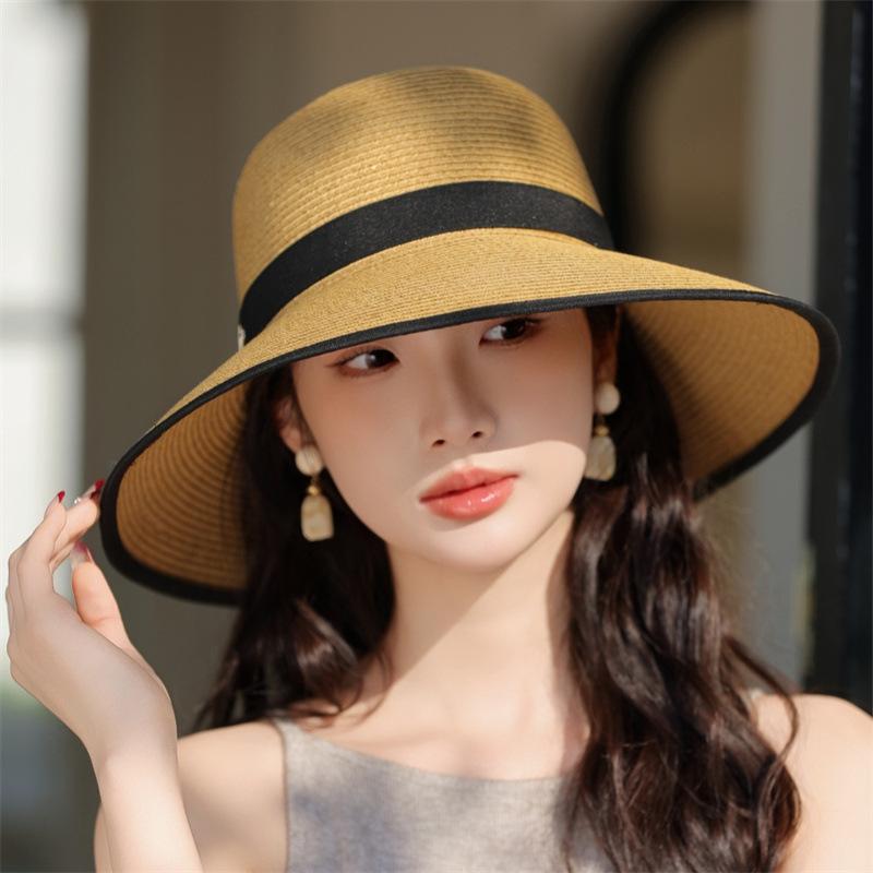 Sun Hat Children's Summer New Big Brim Straw Hat Travel Seaside Sunscreen Beach Hat Versatile Straw Sun Hat