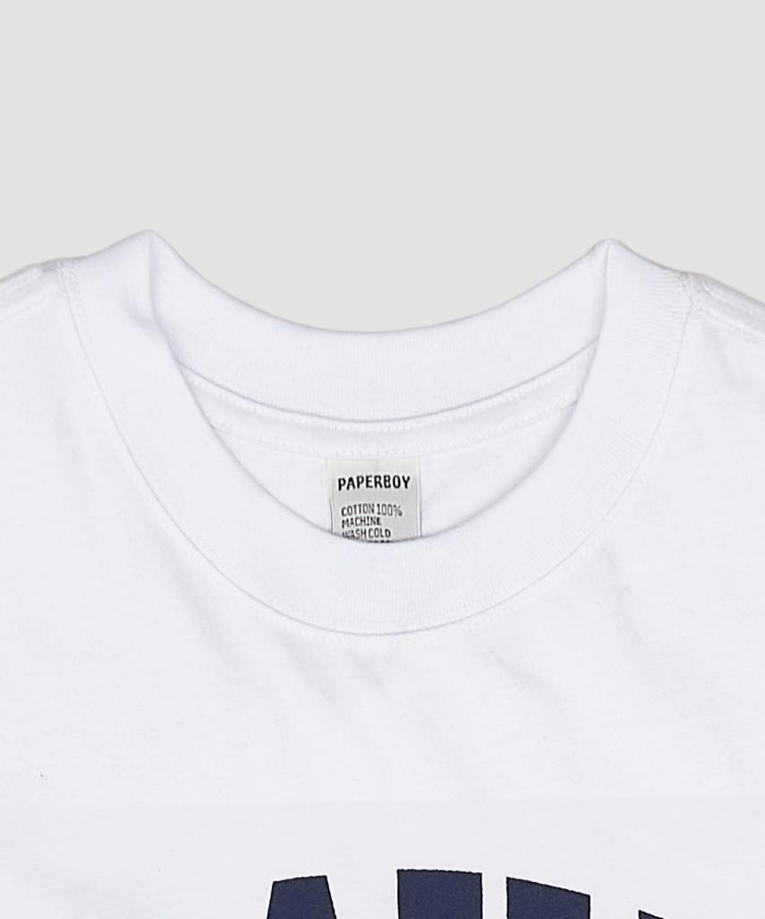 PAPERBOY Navy U.S.A Short Sleeve T-Shirt - White & Navy