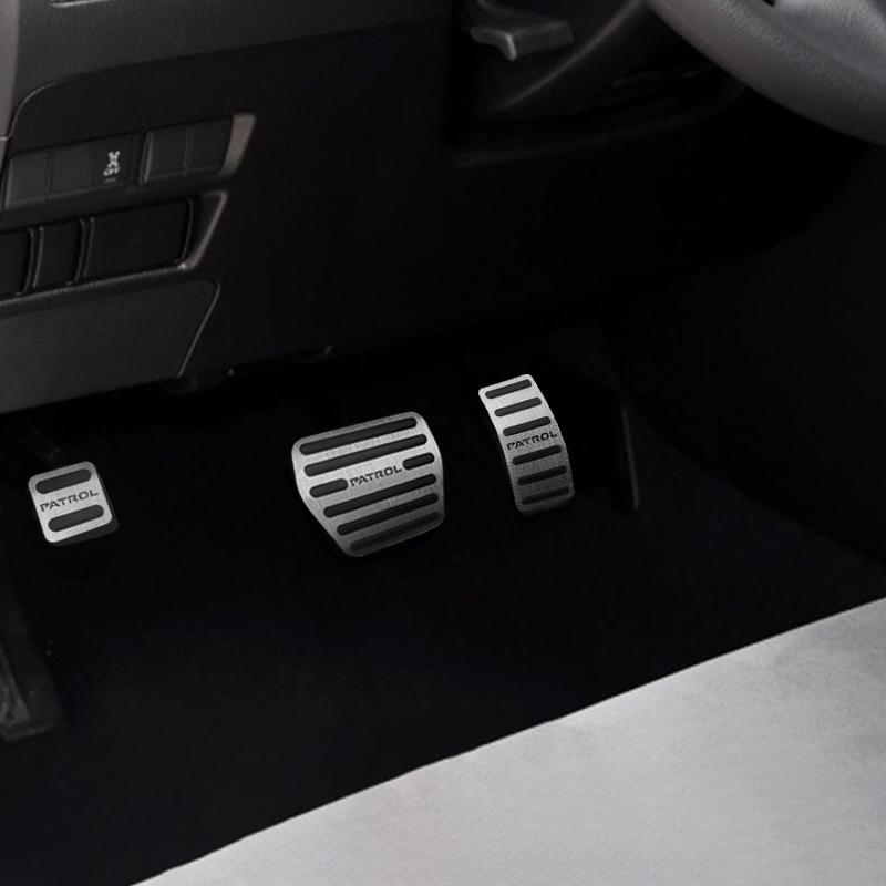For Nissan Patrol Y62 2010- 2018 2019 2020 2021 2022 Car Foot Pedal Fuel Accelerator Brake Pedals Cover Non-Slip Pad Accessories