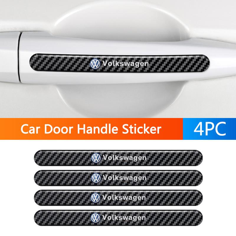 

VW GTI GOLF 2026 Hot For VW VOLKSWAGEN PU Door Handle Bowl Anti-collision Protective Sticker For Volkswagen Golf 5 6 7 Charang B