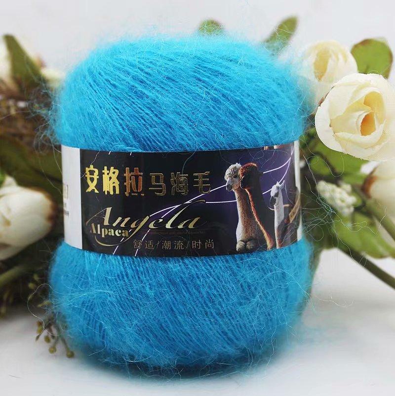 Premium Silk Angora Yarn 40g Ball Soft Eco-Friendly Fine Thread Crochet Knit Scarf for Women Eco-Friendly Fine Mohair Yarn