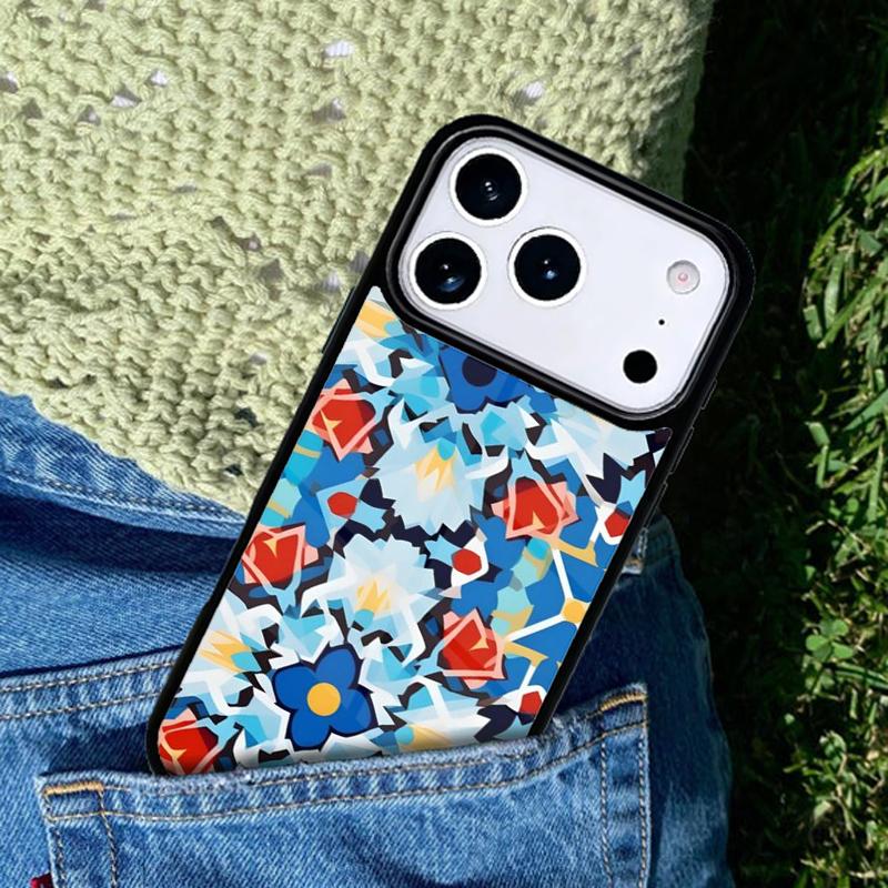 Moroccan Mosai Tile Pattern Mobile Phone Case Compatible with IPhone 17 16 15 14 13 12 11Pro Max 17 Air Cover