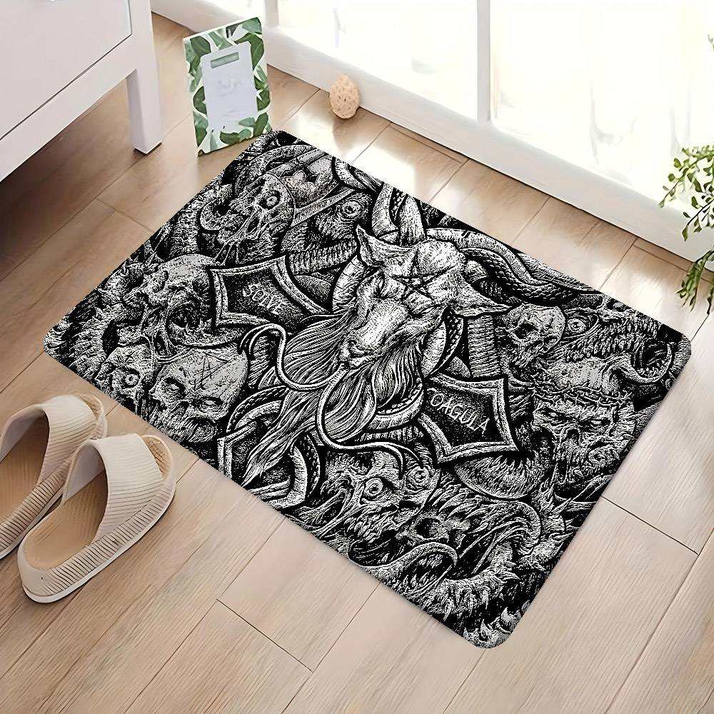 Baphomet Leviathan Entrance Door Mat Nordic Style Home Doormat Bathroom-Toilet Mats Bedroom Hotel Decor Mat