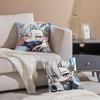 Popular Genshin Impact NNeuvillette Cushion Cover Pillowcase Short Plush Invisible zipper Room Sofa Cushion Cover