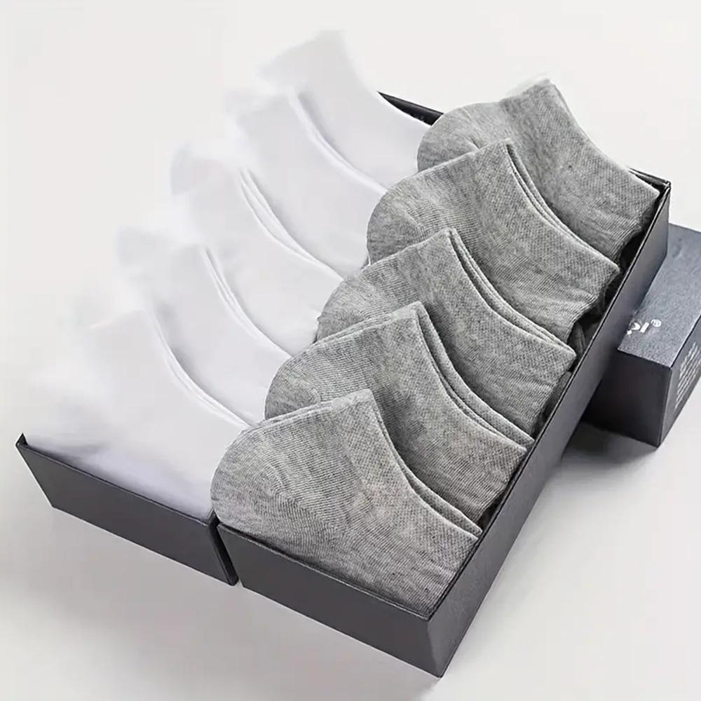 10/40 Paar Herren Bootssocken Business Sport Schweißabsorption Reif Sommer Herbst Einfarbig Pillingfrei Vielseitige Knöchelsocken