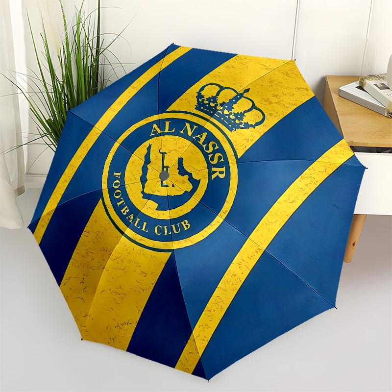 

Al Nassr, Football Club Automatic Opening and Closing, 8 rib Structure Portable Umbrella, Suitable for Men and Women in All Seasons Perfect