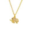 18k Gold Plated Copper Zircon Necklace: Fashionable, Non-Fading, Lightweight Clavicle Chain Jewelry