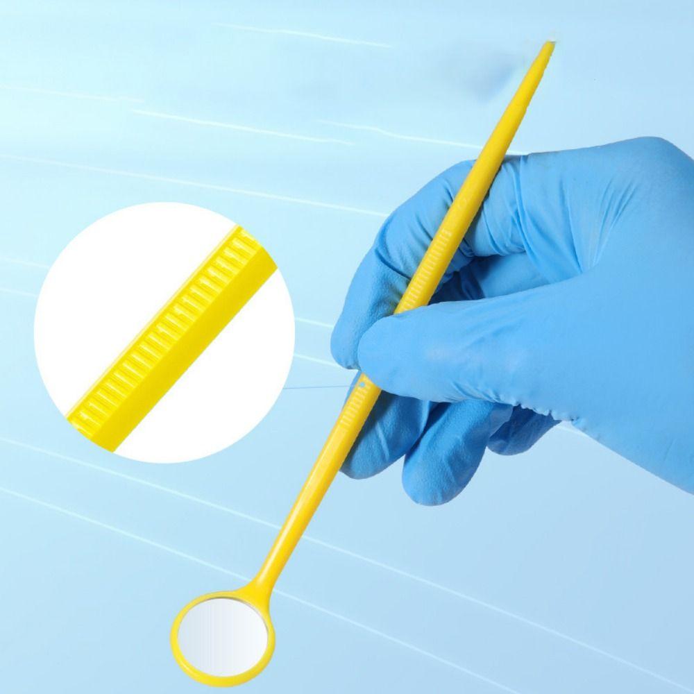 Simple Disposable Mouth Mirror Non-slip Inspection Mirror Plastic Dental Tooth Mirror  Tooth