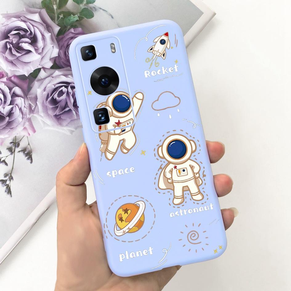 For Huawei P60 Pro P 60 Case Lovely Astronaut Cartoon Slim Soft Silicone Protective Cover For Huawei P60 Art P60Pro MNA-LX9 Case