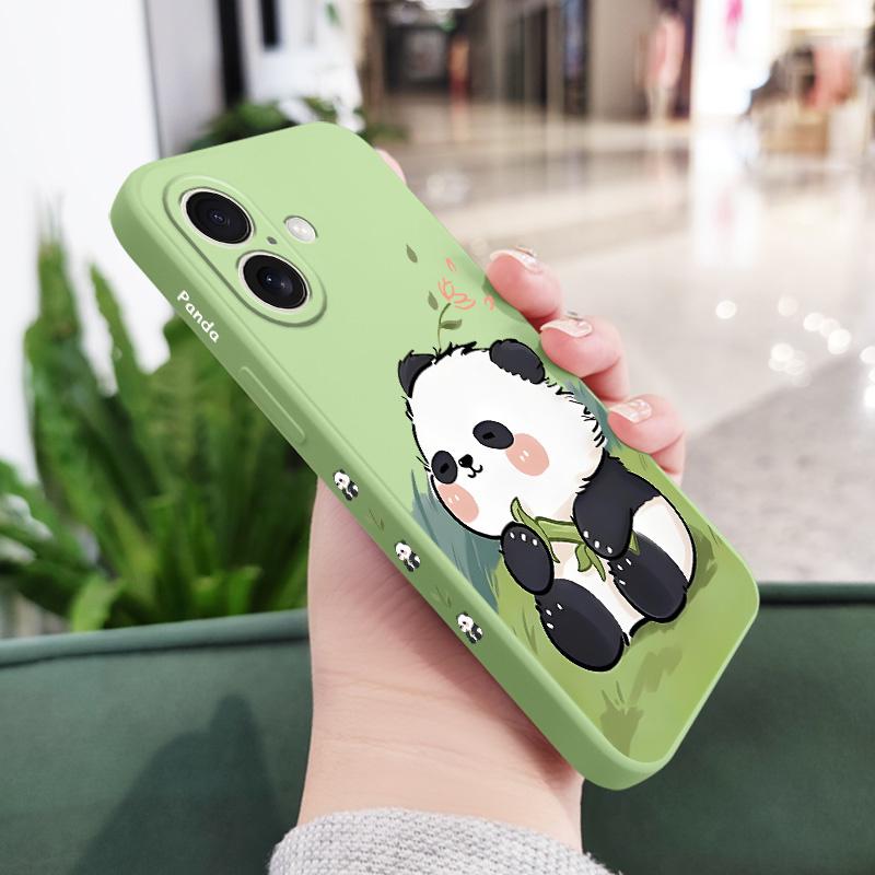 

Baby Panda Phone Case For iPhone 16 16e 15 14 13 12 11 X XR XS Plus Pro Max Mini Silicone Cover iPhone 14 ProMax