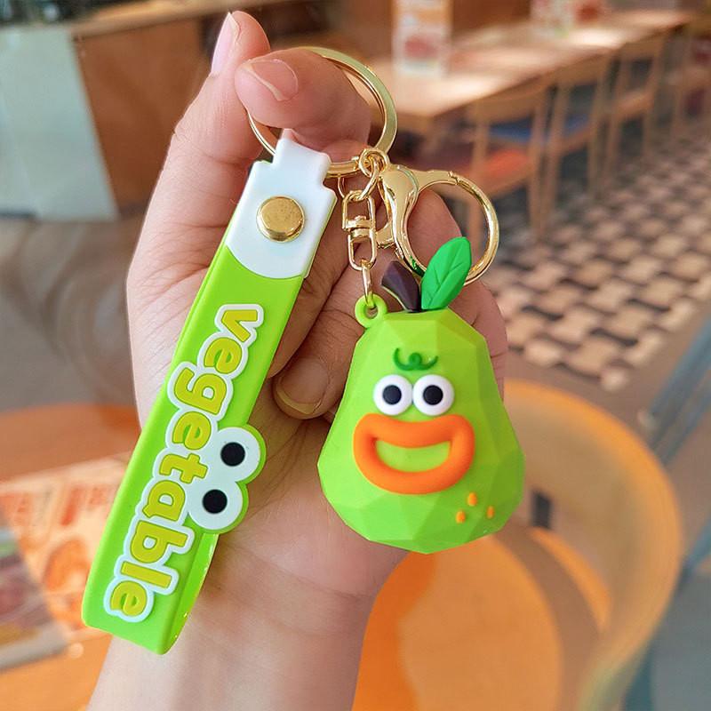 Entzückender Cartoon Tier Schlüsselanhänger Silikon Niedlicher Schlüsselanhänger für Taschen und Schlüssel