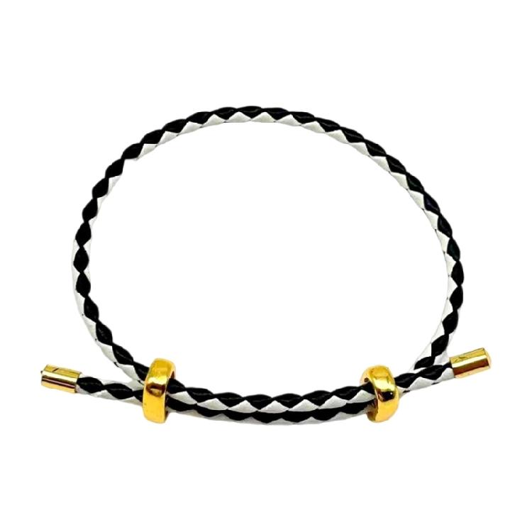Fashionable Sturdy Leather Bracelet With Natural Buckles Accent Suitable for Women Everyday and Holiday Casual Use