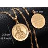 Anniyo (1piece) Russia Religious Jewelry Virgin Mary Jesus Orthodox Mosque Charm Pendant Chain Necklaces Poland @@