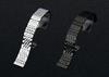 Stainless Steel Seven-Bead Watch Strap for Tissot T41, Elbow 12-24mm
