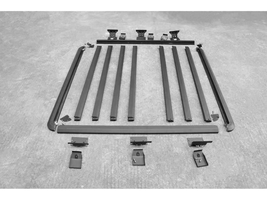 Easy-to-Assemble Roof Luggage Carrier for 2018+ JL Wrangler, Perfect for Off-Road Adventures