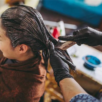 Friseur Hitzebeständige Handschuhe Glätteisen Dauerwellhandschuhe Salon DIY Haarstyling Werkzeuge Rutschfeste Haarfärbehandschuhe