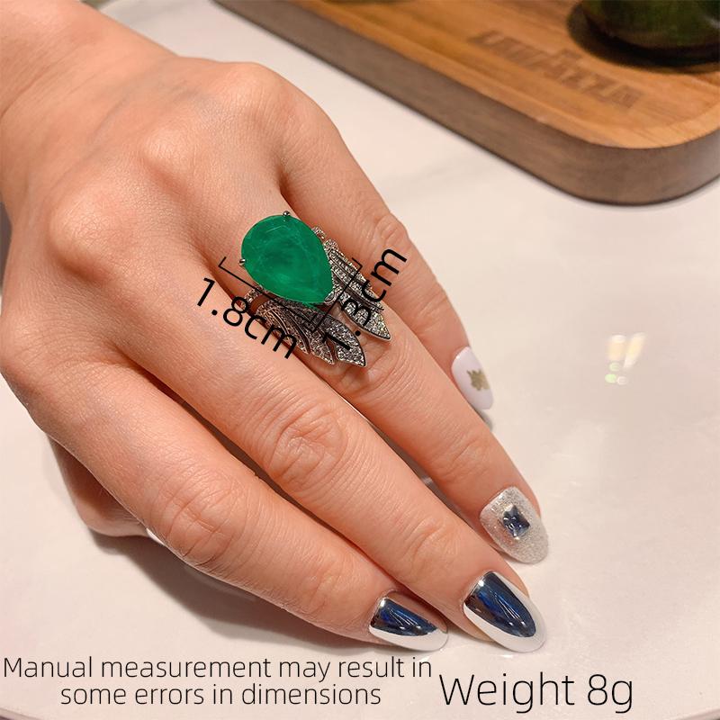 

SUYU Мода Циркон Женские Аксессуары Дизайн Перо Роскошный Креативный Кольцо Подвеска Главный Камень Повседневные Аксессуары Подарки для Фестиваля