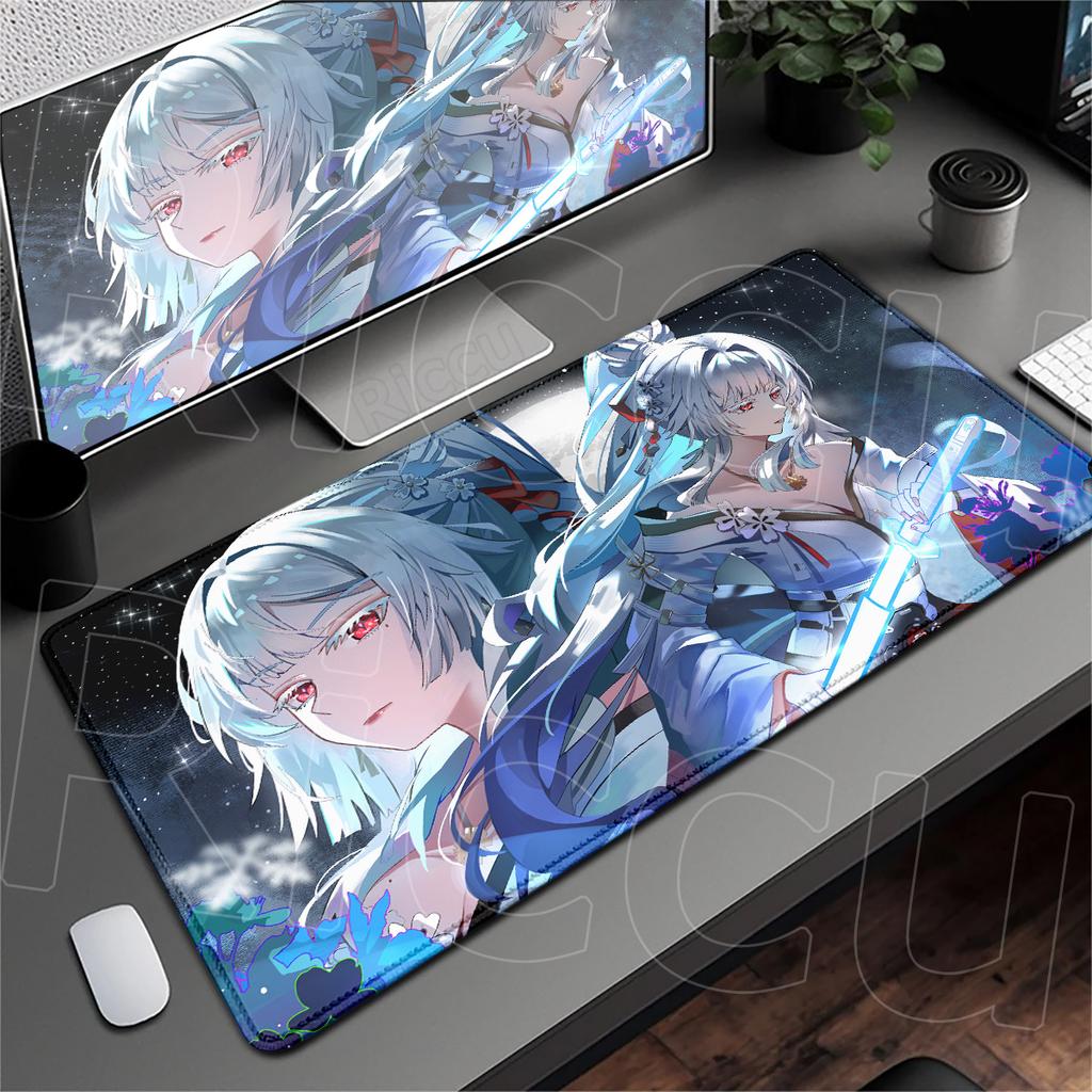 XXL Computer Non-slip Rubber Mousepad Wuthering Waves Gamer Deskmat Cute Cartoon Notebook Rug Hiyuki Keyboard Gaming Accessories