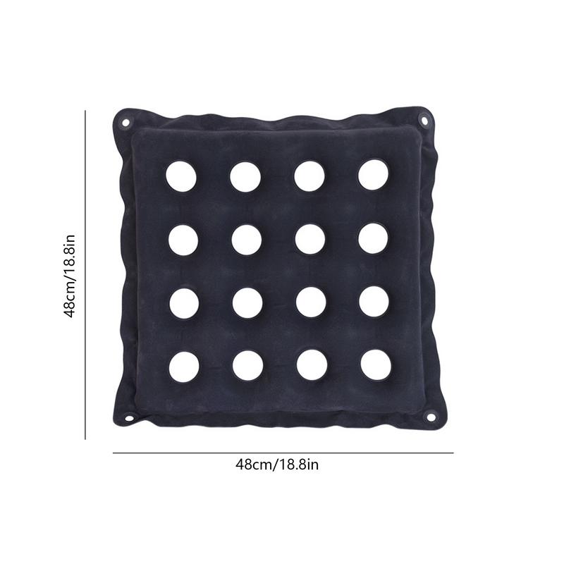 Air Inflatable Seat Cushion Comfortable Waffle Pads Air Chair Cushions Square Seat Lightweight Camping Air Sitting Pad