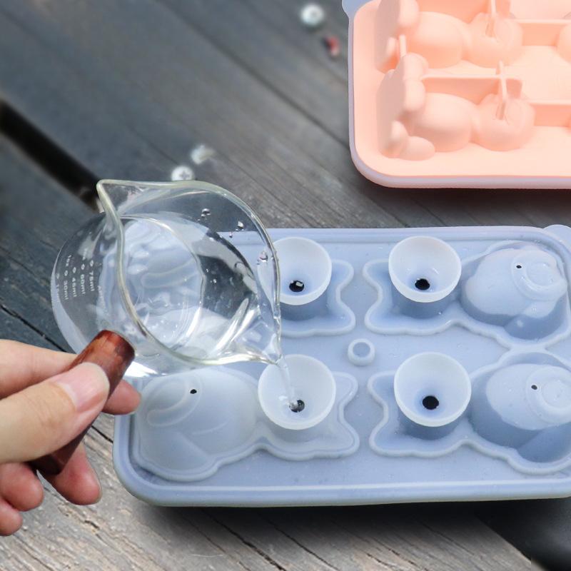 Fashionable Cat Ice Cube Mold, Household Silicone Mold, Ice Grid Ice Making Mold, Ice Box, Ice Hockey Popsicle, Cat Cartoon Shape, Ice Cream Mold