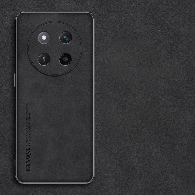 

Чехол из овчины для Honor X9C, матовый противоударный чехол из искусственной кожи для Honor X9C X9A X9B, чехлы с мягкой рамкой Honor X9C чёрный