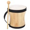 Wood+Sheepskin Hand Drum Kit Wood Color Handpan Drums Set  For Drum Lovers