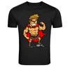 Spartan Warrior Flexing Muscles Cartoon Graphic T-Shirt