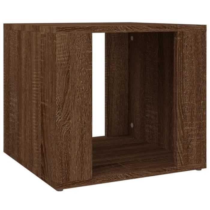 816551 vidaXL Nachttisch Eiche braun 41x40x36 cm Holzwerkstoff