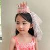Hair Accessories Crown Gauze Headband Headwear Lace Mesh Hair Hoop Fairy Crown Hairband  Girls