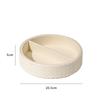 Nordic Style Leather Woven Pattern Jewelry Tray Luxurious Desktop Cosmet Organization Storage Jewelry Storage Box