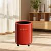 Garbage Can Waste, Paper Bucket, 12L with Wheels Creative Trash Recycling Bin for Bathroom
