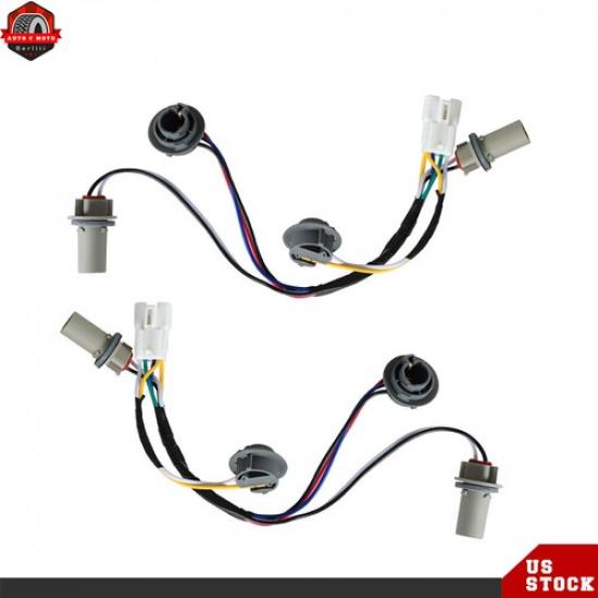 Taillight Lamp Rear-Socket & Wiring Harness 2PCS For 2011-2014 Hyundai Sonata