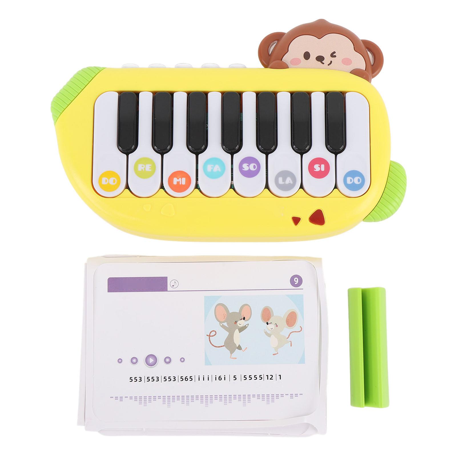 

Детское электронное пианино игрушка Раннее образование Карманное миниатюрное пианино Клавиатура игрушка Многофункциональная жёлтый