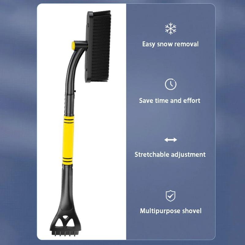 Car snow removal and cleaning tools, snow brushes, defrosting and de-icing shovels, extendable multi-functional snow shovels