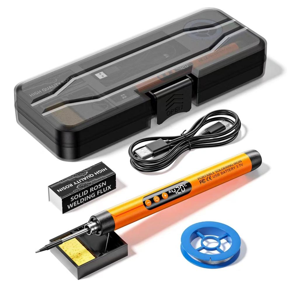 USB Electric Soldering Iron Adjustable Temperature Digital Display Portable Welding Tool For Electronics Repair Rework DIY
