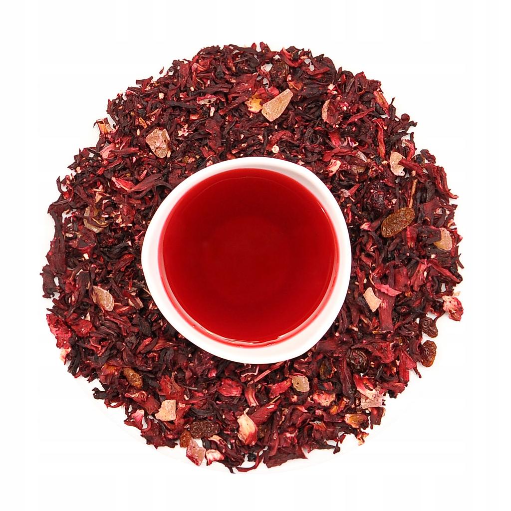 Herbata Owocowy Raj Hibiskus - 50g Kwiat Hibiskusa Mieszanka Smakowa