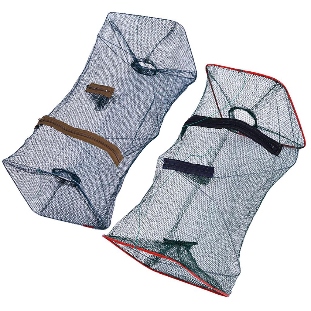 Portable Foldable Shrimp Cage Fish Trap Net Fishing Gear For Catching Shrimp Crayfish Lobster Crab