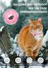 AirTag Cat Collar, Reflective Kitten Collar Detached Cat Collar, GPS Cat Collar with AirTag Bracket and Bell, Lightweight Tracking Cat Collar