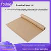 Virgin Wood Pulp Kraft Paper Roll with Tube for Multi-Color Gift Box, Calligraphy, Bouquet, Forest Theme Packaging