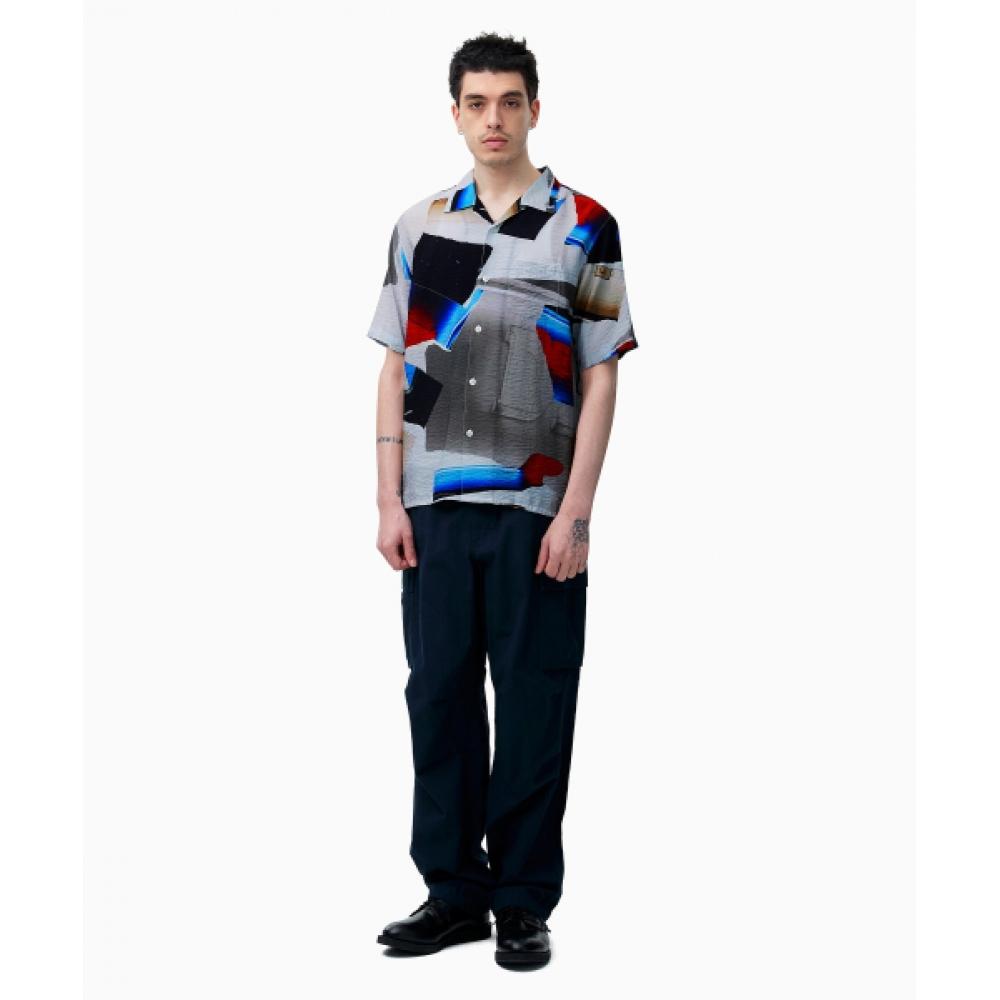 ThiSiSneverthat Torn Rayon S S Shirt Multi