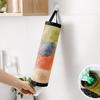 Home Grocery Bag Holder Wall Mount Plastic Bag Holder Dispenser Hanging Storage Trash Garbage Bag Kitchen Garbage Organizer