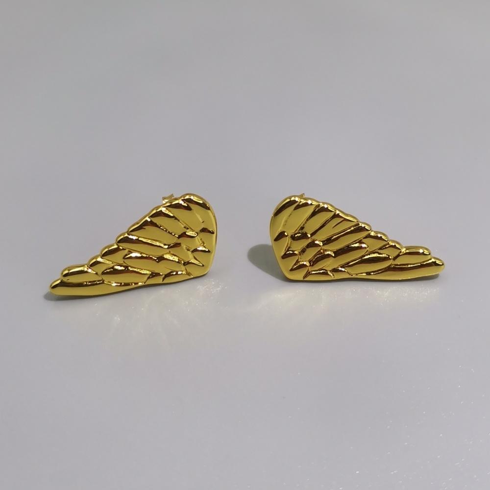 2026 new hot selling fashionable exquisite wing earrings, suitable for casual and fashionable matching