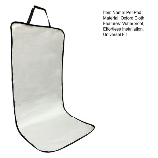 Dog Car Seat Cover Waterproof Scratch-Proof Car Seat Protector Travel Pet Mat Cushion with Adjustable Headrest Straps Universal Fit for Cars SUVs