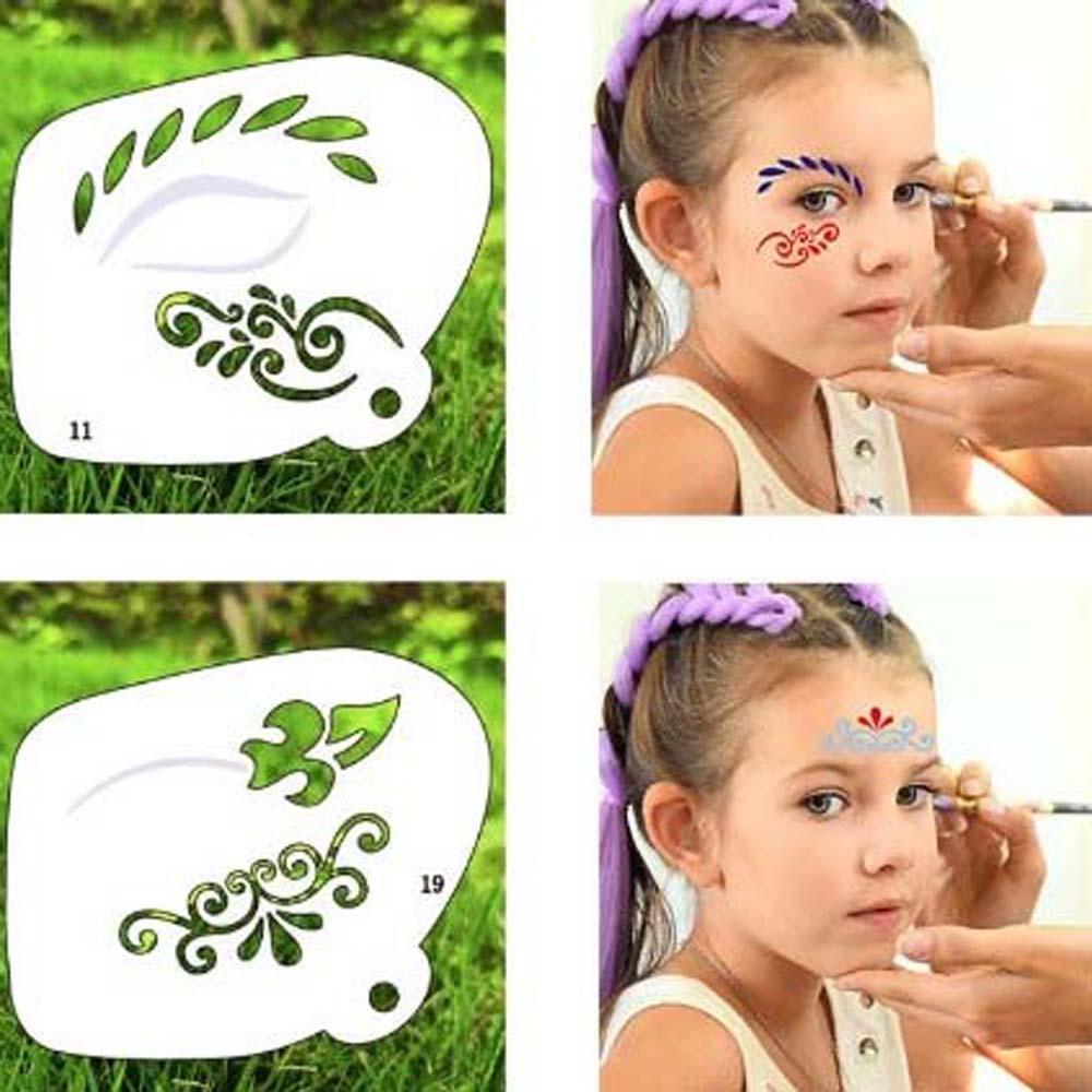 Reusable Body Art Paint Stencils Multiple Pattern DIY Makeup Tools Face  Paint Templates Children – buy the best products in the Coolbe online store, image size:1000x1000