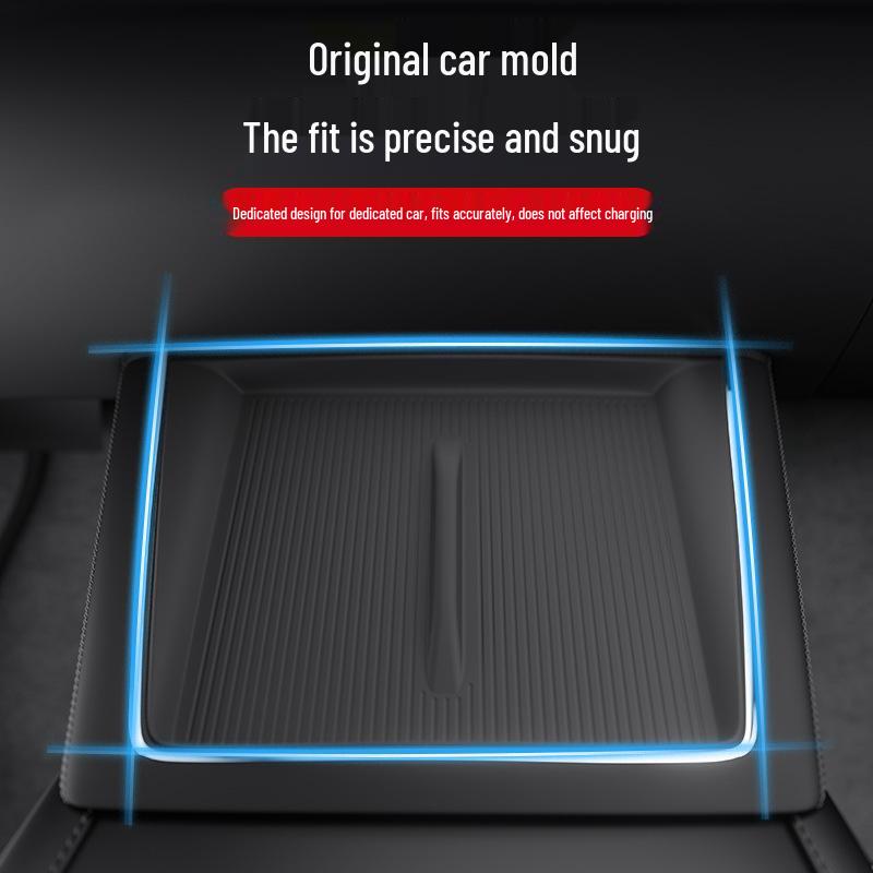 Cross-border Tesla Console Wireless Charging Anti-slip Silicone Pad