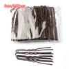 Basic U Shaped Gold Brown Plated Metal Hairpin Invisible Hair Styling Bobby Pin Salon Hair Accessories Safe Hair Grip