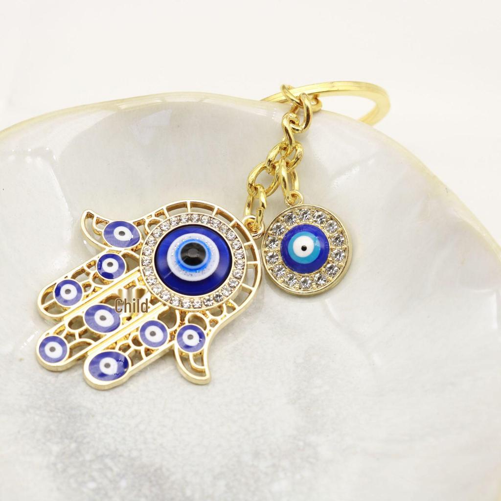 Fatima's Hand Evil Eye Bag Charm & Phone Accessory Pendant