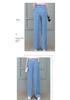 Pantalones de Pierna Ancha de Denim Tencel de Cintura Alta para Mujer - Seda de Hielo, Edición Verano 2026